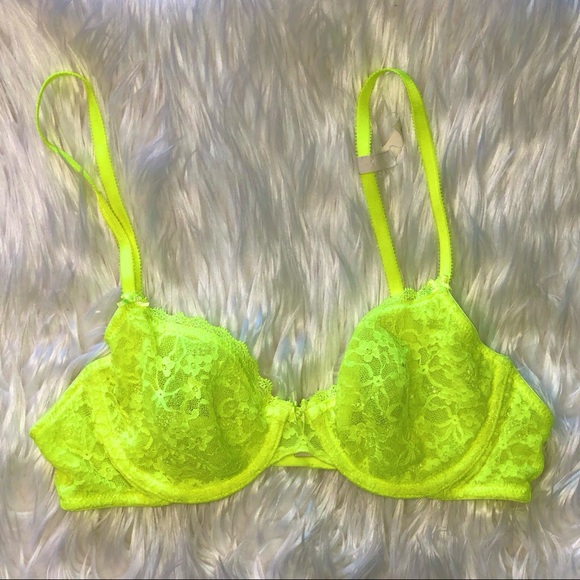 aerie Other - NWT - Aerie Neon Yellow Lace Bralette 34B